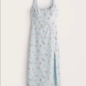 Abercrombie & Fitch Midi Dress; Size: Large; Color: Light Blue